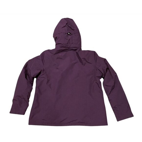 Lands End Squall Insulated Coat Jacket Womens Large 14-16 Purple Utility Chore - Picture 5 of 13